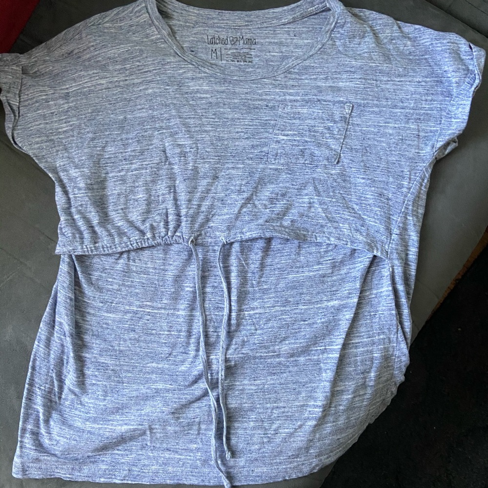 Latched Mama drawstring cotton tee